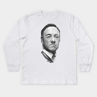 Francis Underwood Kids Long Sleeve T-Shirt